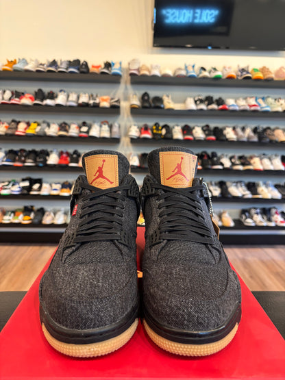 Jordan 4 Levi's Black Size 12 Brand New