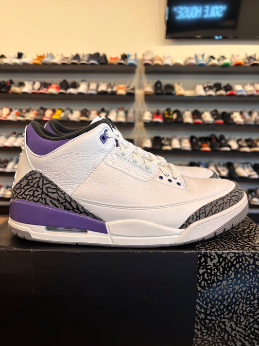 Jordan 3 Dark Iris Size 12 Pre-Owned