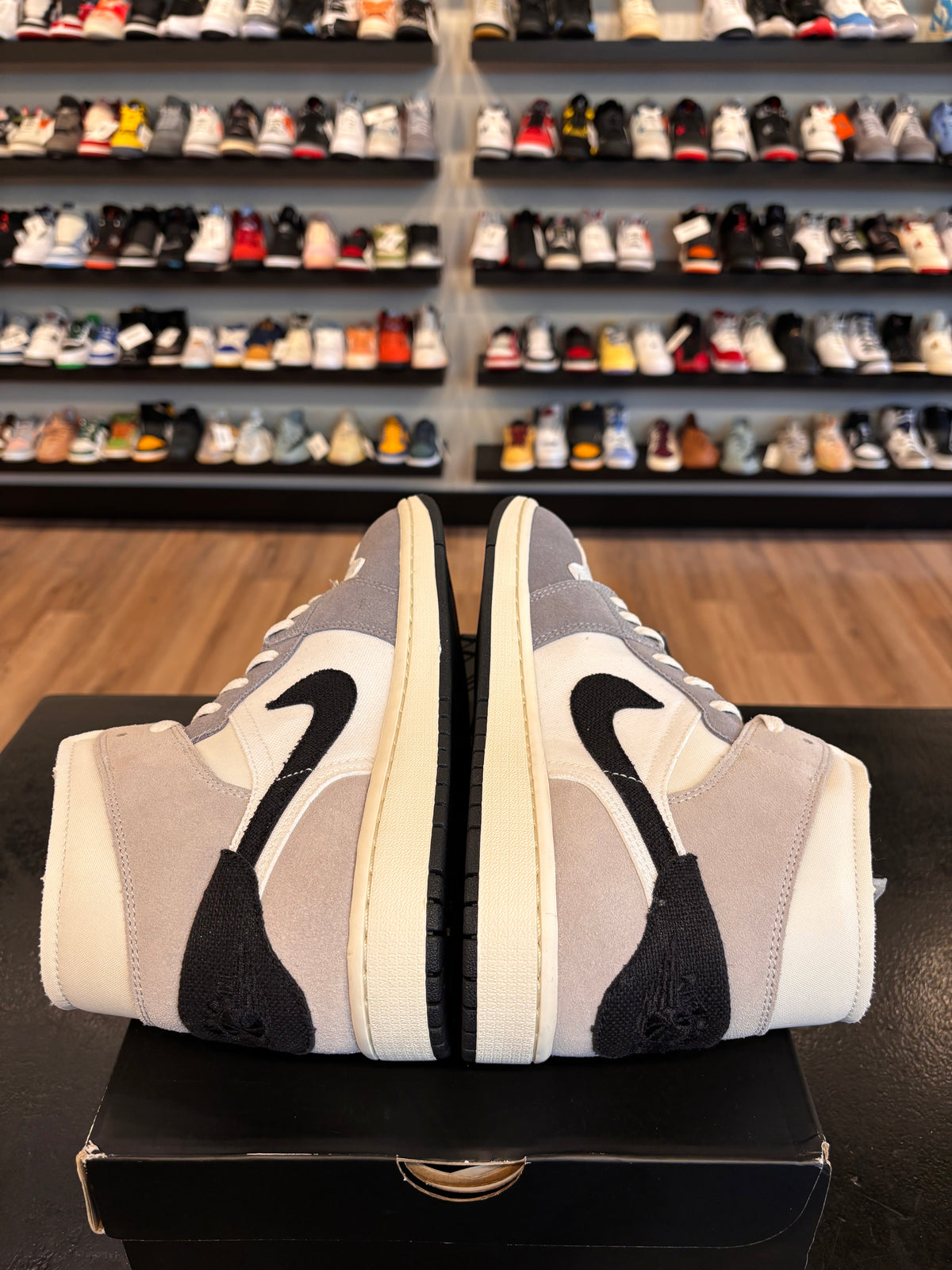 Jordan 1 Mid Craft White Cement Size 10.5 Brand New