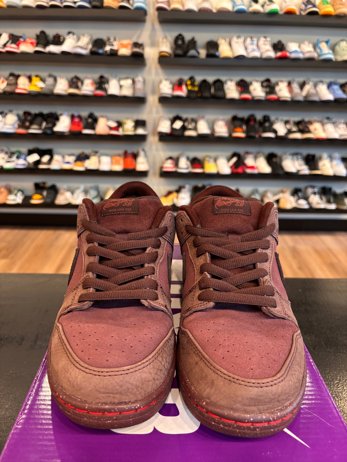 Nike SB Dunk Low Burgundy Crush Size 9.5 Pre-Owned