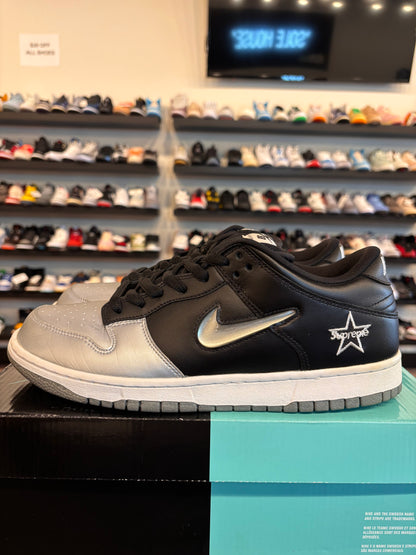 Nike SB Dunk Low Supreme Jewel Silver Size 10.5 Pre-Owned