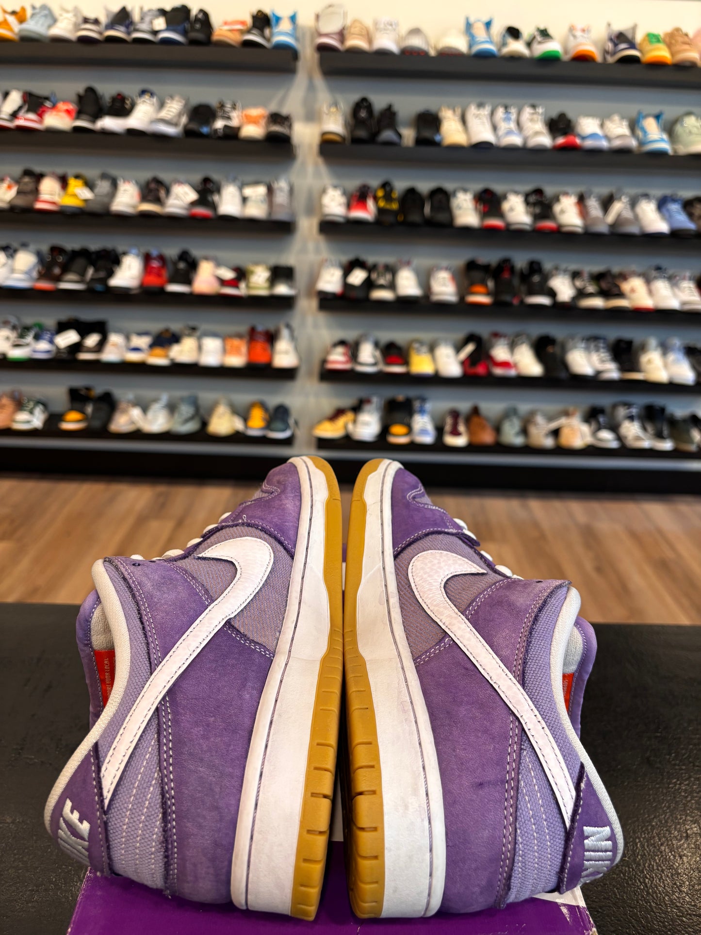Nike SB Dunk Low Unbleached Lilac Size 9.5 Pre-Owned (No Box)
