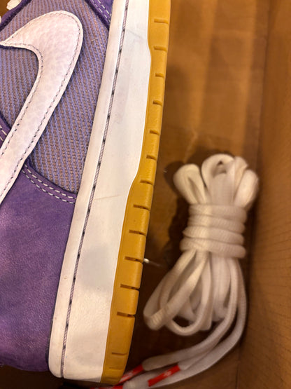 Nike SB Dunk Low Unbleached Lilac Size 9.5 Pre-Owned (No Box)