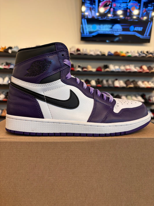 Jordan 1 Court Purple 2.0 Size 9 Pre-Owned (No Box)