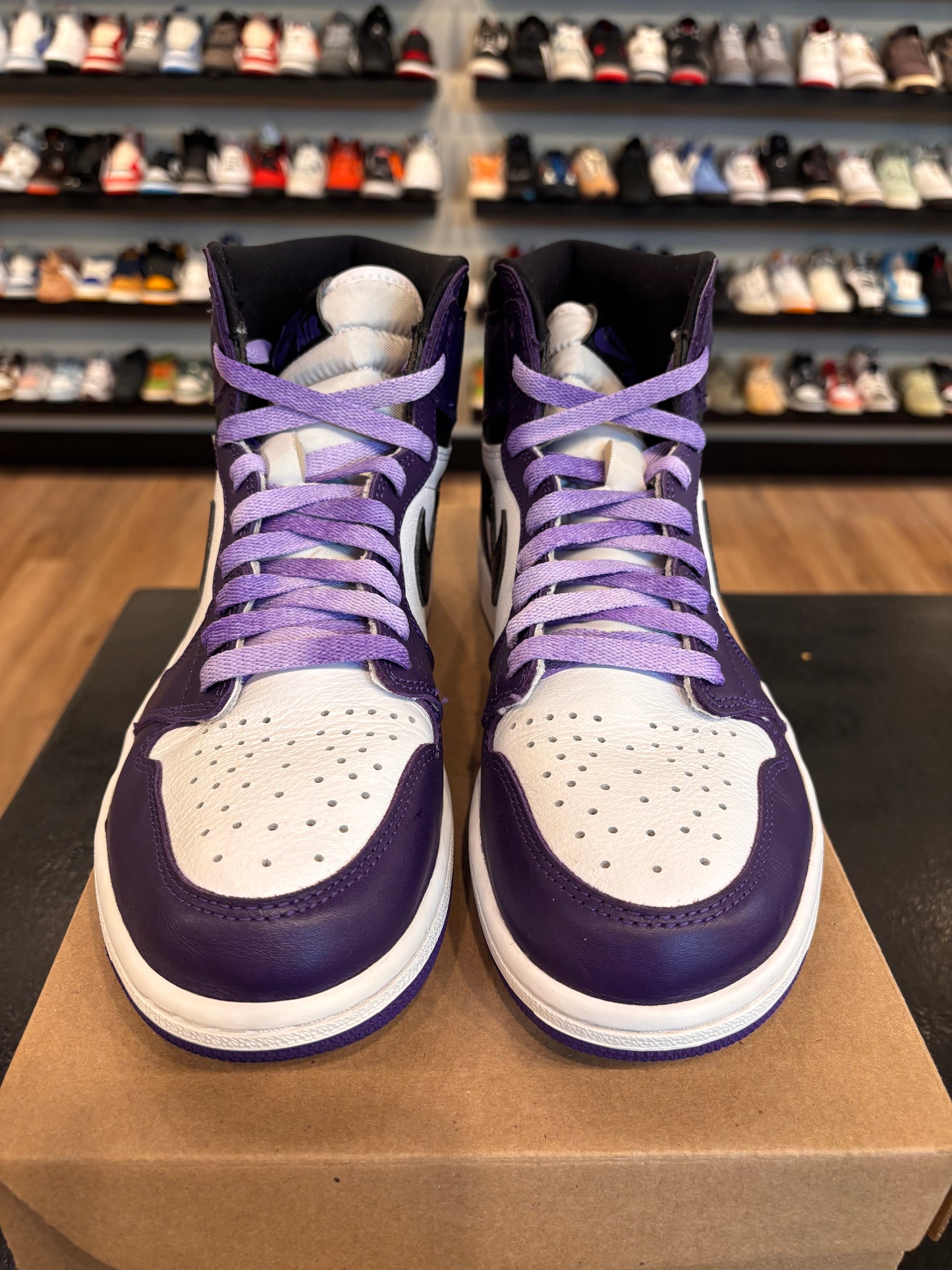 Jordan 1 Court Purple 2.0 Size 9 Pre-Owned (No Box)