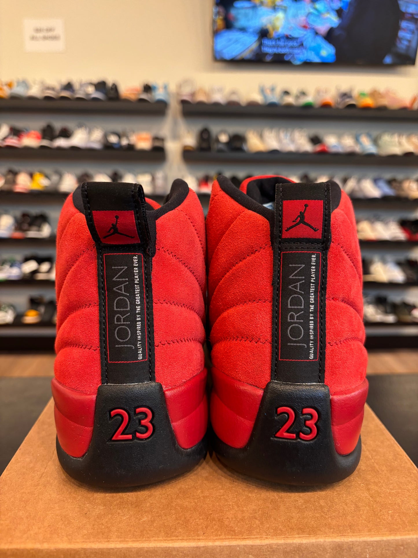Jordan 12 Reverse Flu Game Size 10 Pre-Owned (No Box)