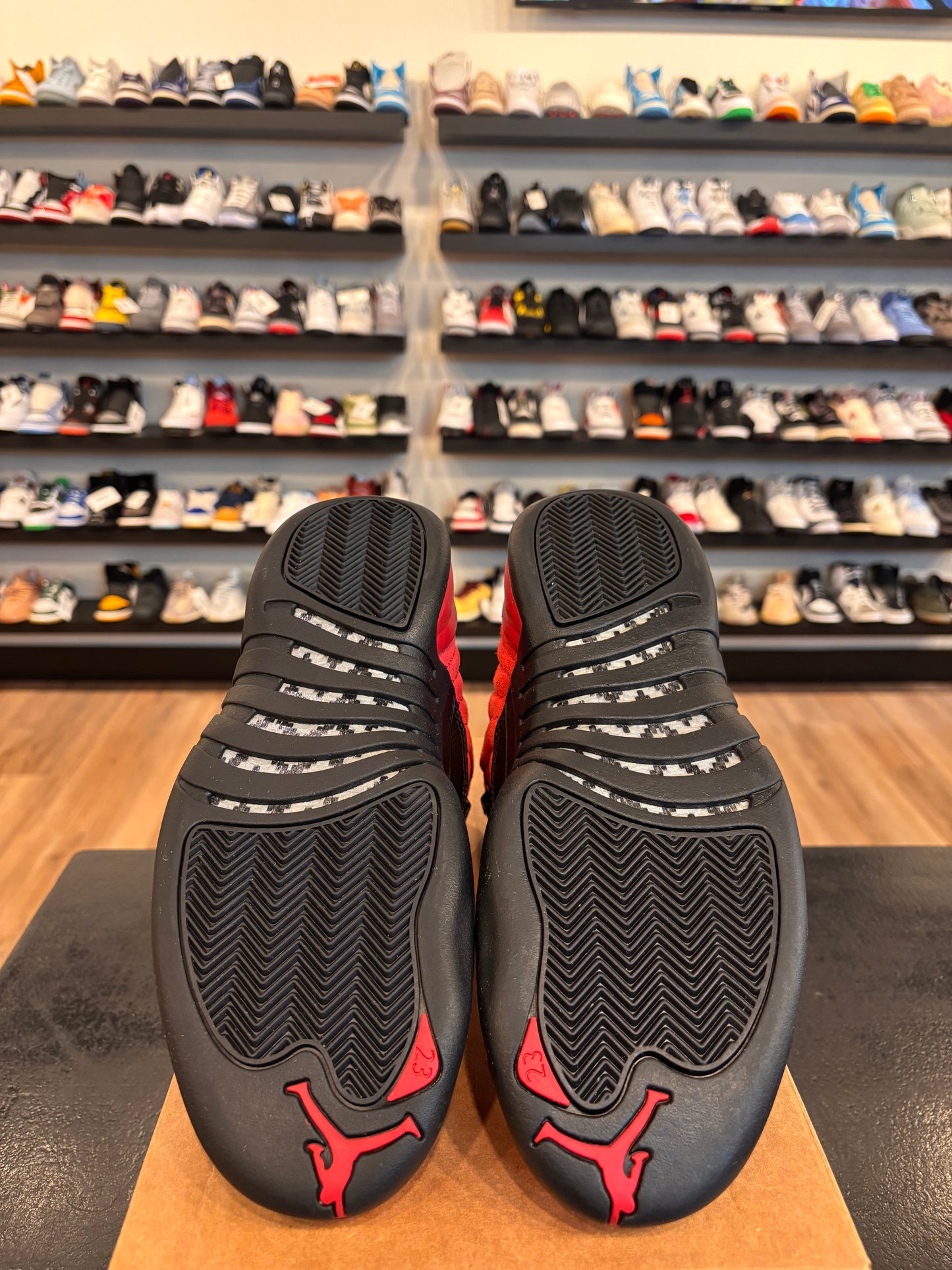 Jordan 12 Reverse Flu Game Size 10 Pre-Owned (No Box)