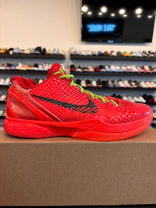 Nike Kobe 6 Protro Reverse Grinch Size 13 Pre-Owned (No Box)