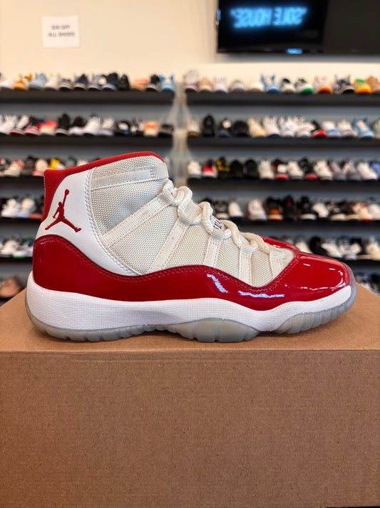 Jordan 11 Cherry Size 5Y (6.5W) Pre-Owned (No Box)