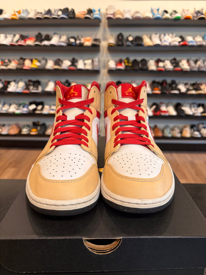 Jordan 1 Mid Cardinal Red Size 10.5 Pre-Owned