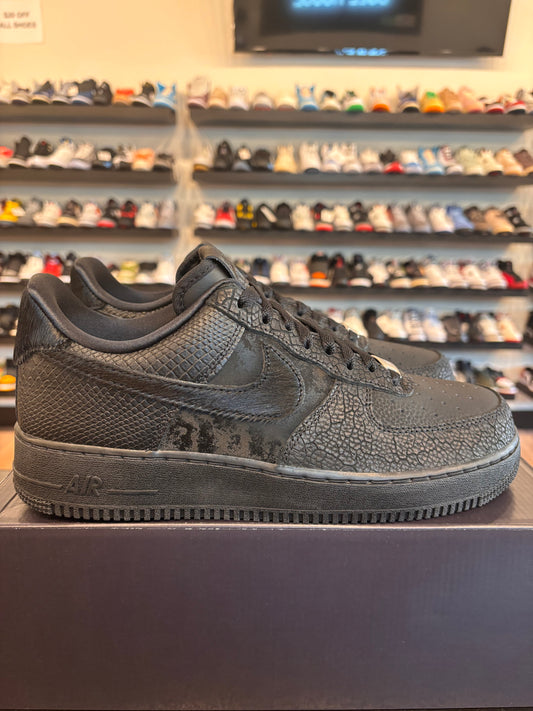 Nike Air Force 1 Low 3X Celebration Triple Black Size 10.5 Brand New