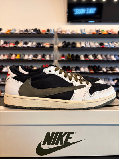 Jordan 1 Low Travis Scott Olive Size 11.5 Pre-Owned