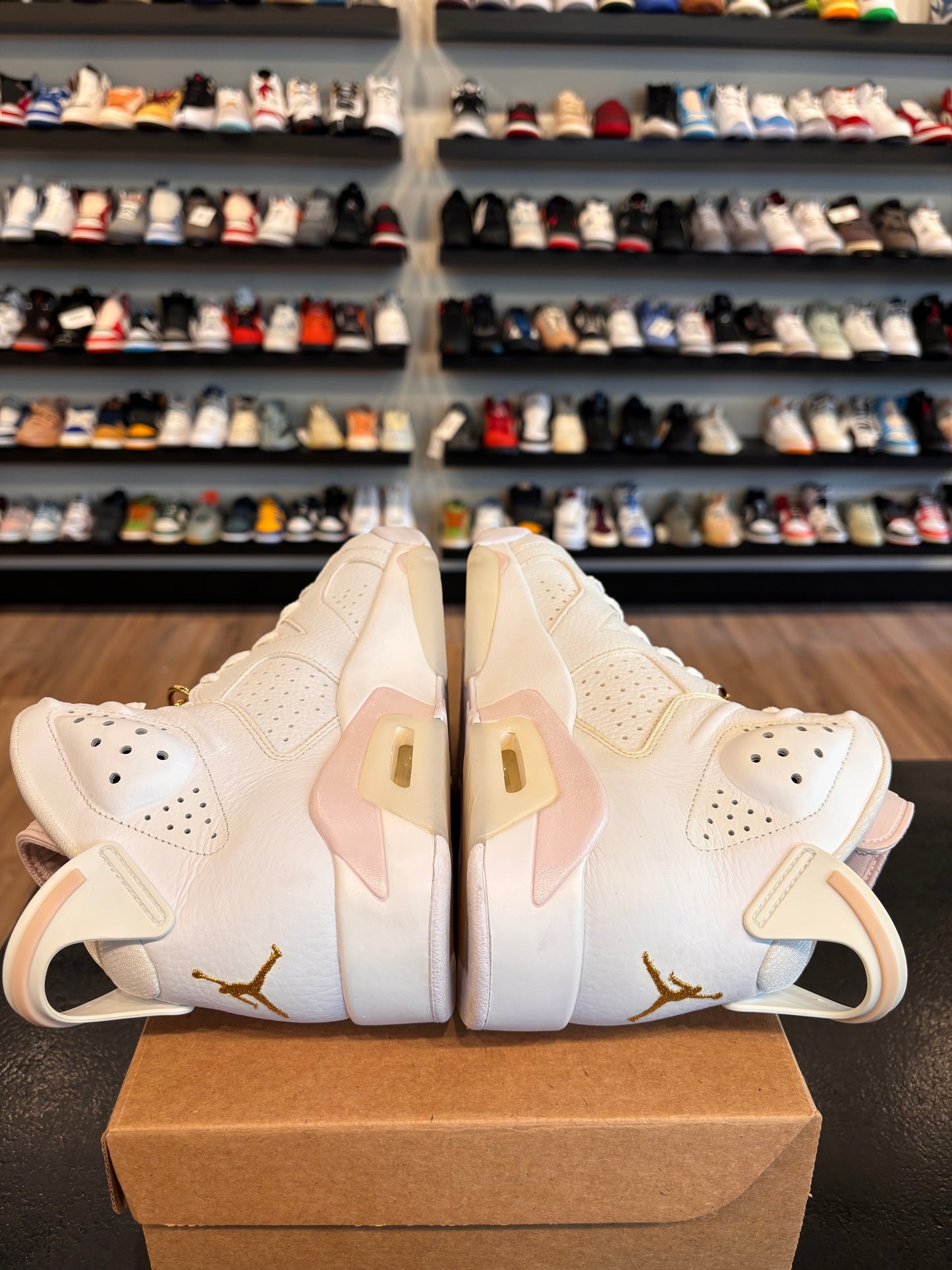 Jordan 6 Gold Hoops Size 9 (10.5W) Pre-Owned (No Box)