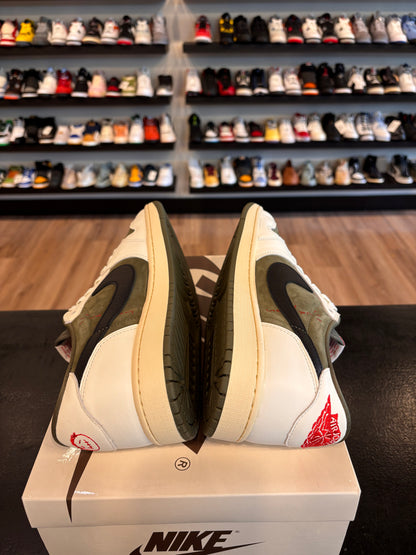 Jordan 1 Low Travis Scott Medium Olive Size 11.5 Pre-Owned