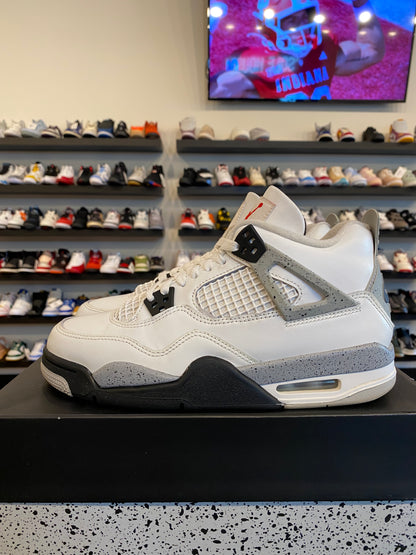 Jordan 4 White Cement 2025 Size 7Y (8.5W) Pre-Owned