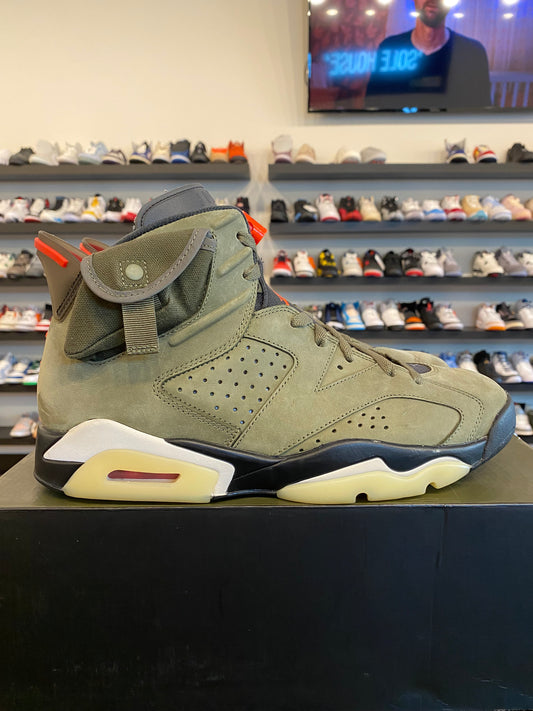 Jordan 6 Travis Scott Olive Size 10.5 Pre-Owned