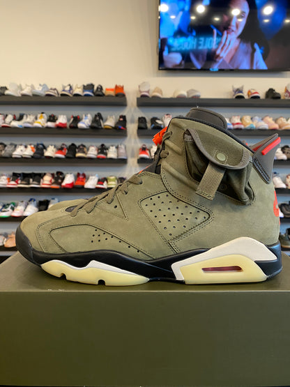 Jordan 6 Travis Scott Olive Size 10.5 Pre-Owned