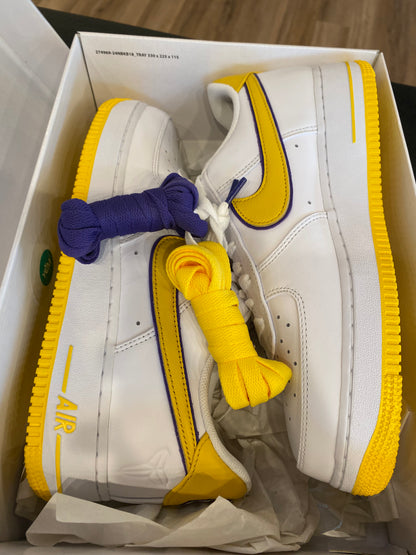 Nike Air Force 1 Low Kobe Lakers Home Size 9.5 Brand New