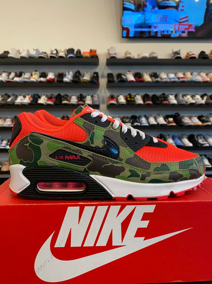 Nike Air Max 90 Duck Camo Red Size 8.5 Pre-Owned
