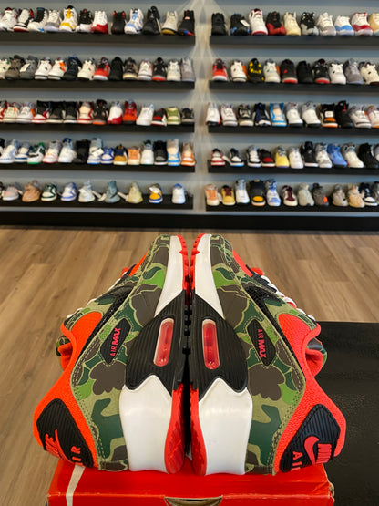 Nike Air Max 90 Duck Camo Red Size 8.5 Pre-Owned