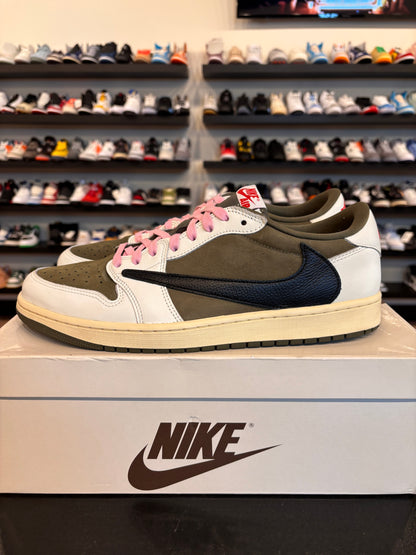 Jordan 1 Low Travis Scott Medium Olive Size 12 Pre-Owned