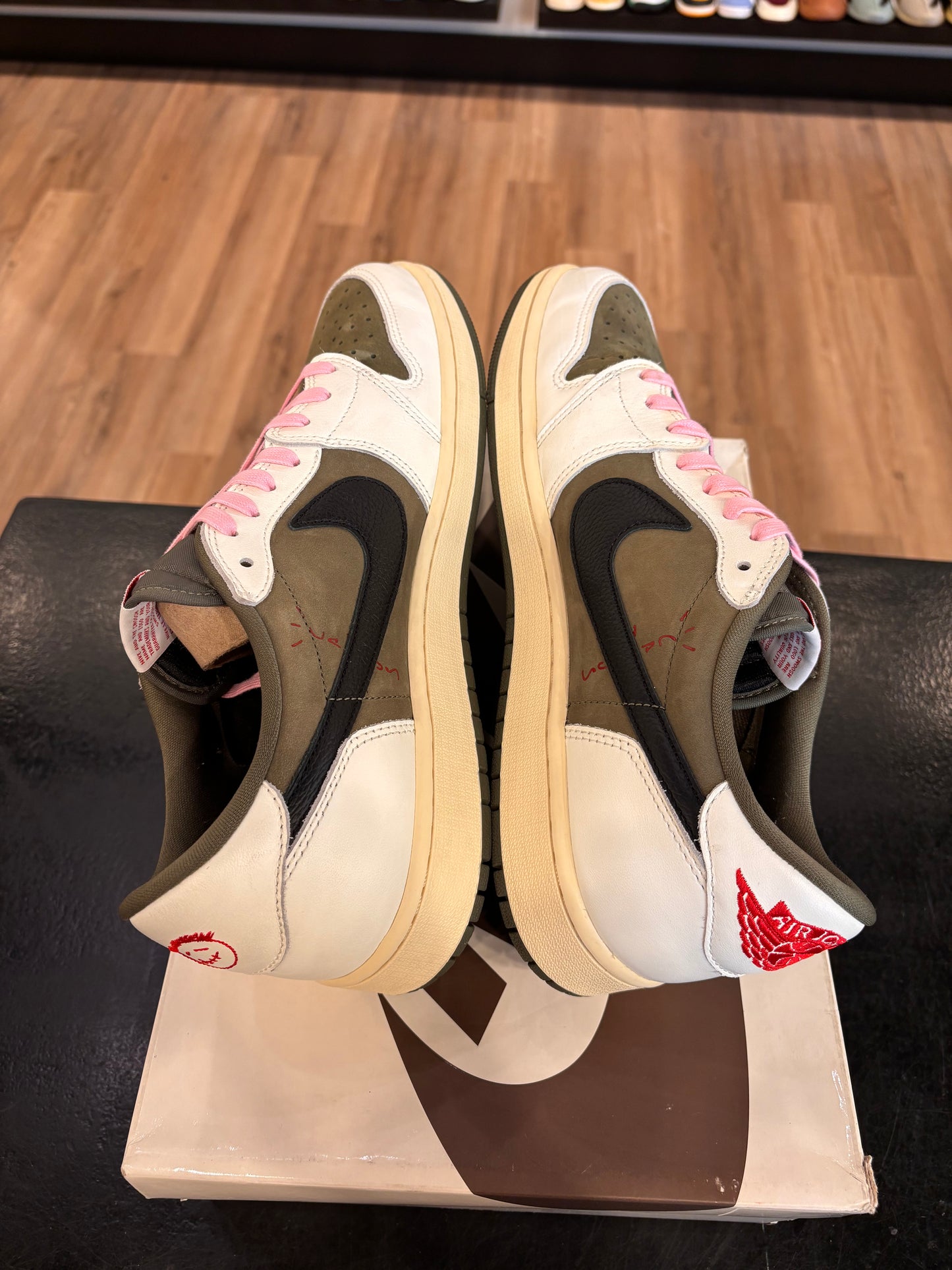 Jordan 1 Low Travis Scott Medium Olive Size 12 Pre-Owned