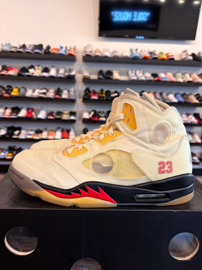 Jordan 5 Off-White Sail Size 10.5 Pre-Owned