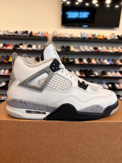 Jordan 4 White Cement 2025 Size 6Y (7.5W) Pre-Owned (No Box)