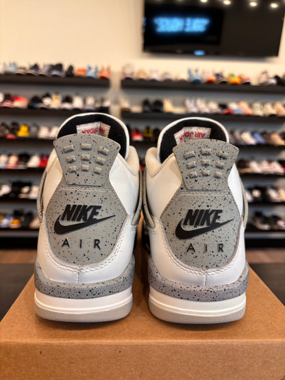 Jordan 4 White Cement 2025 Size 6Y (7.5W) Pre-Owned (No Box)