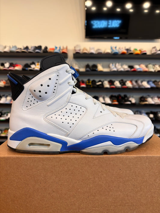Jordan 6 Sport Blue Size 10 Pre-Owned (No Box)
