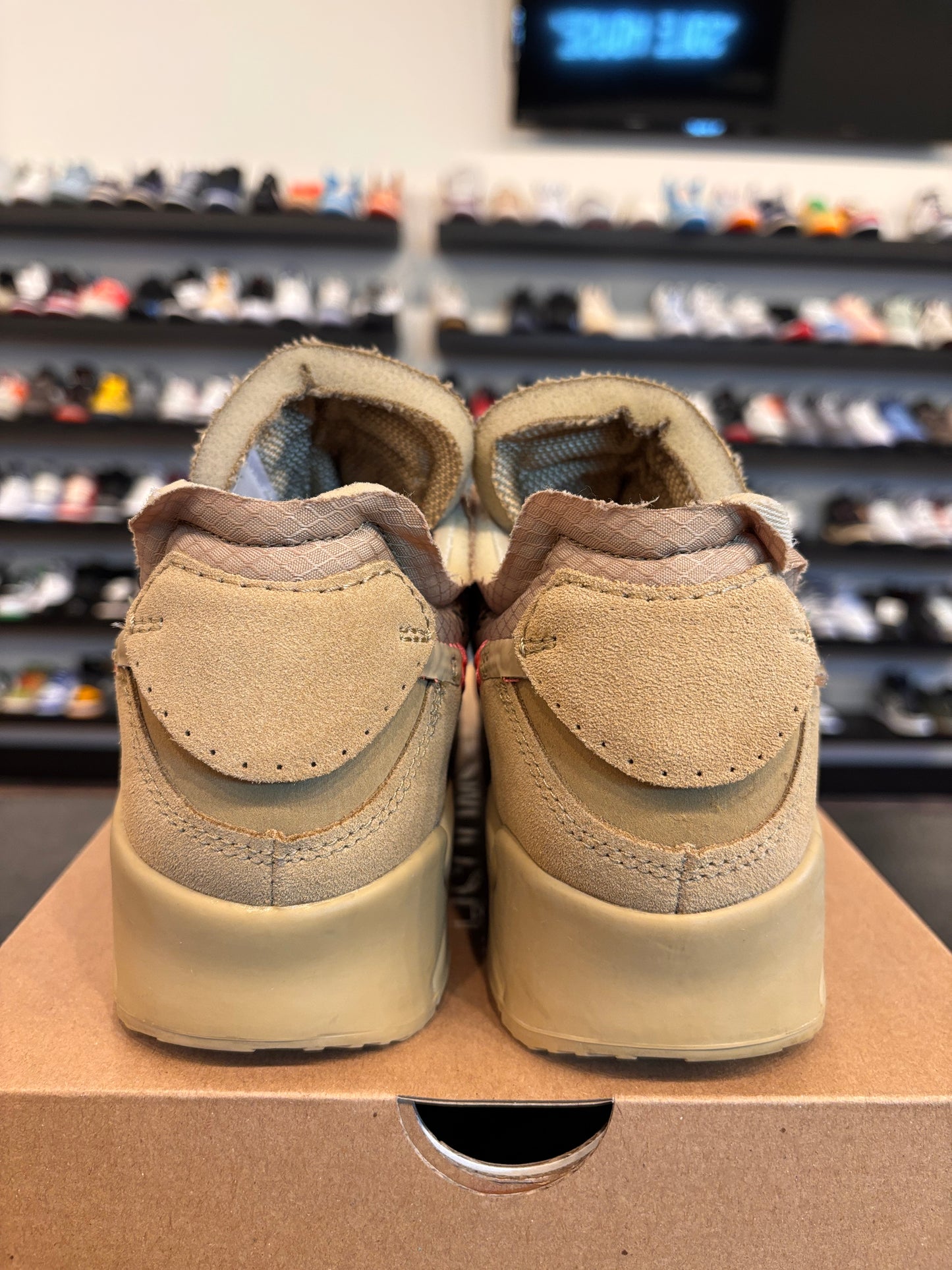 NIke Air Max 90 Off-White Desert Ore Size 8 Pre-Owned