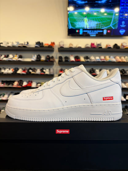 Nike Air Force 1 Low Supreme Triple White Size 12 Brand New