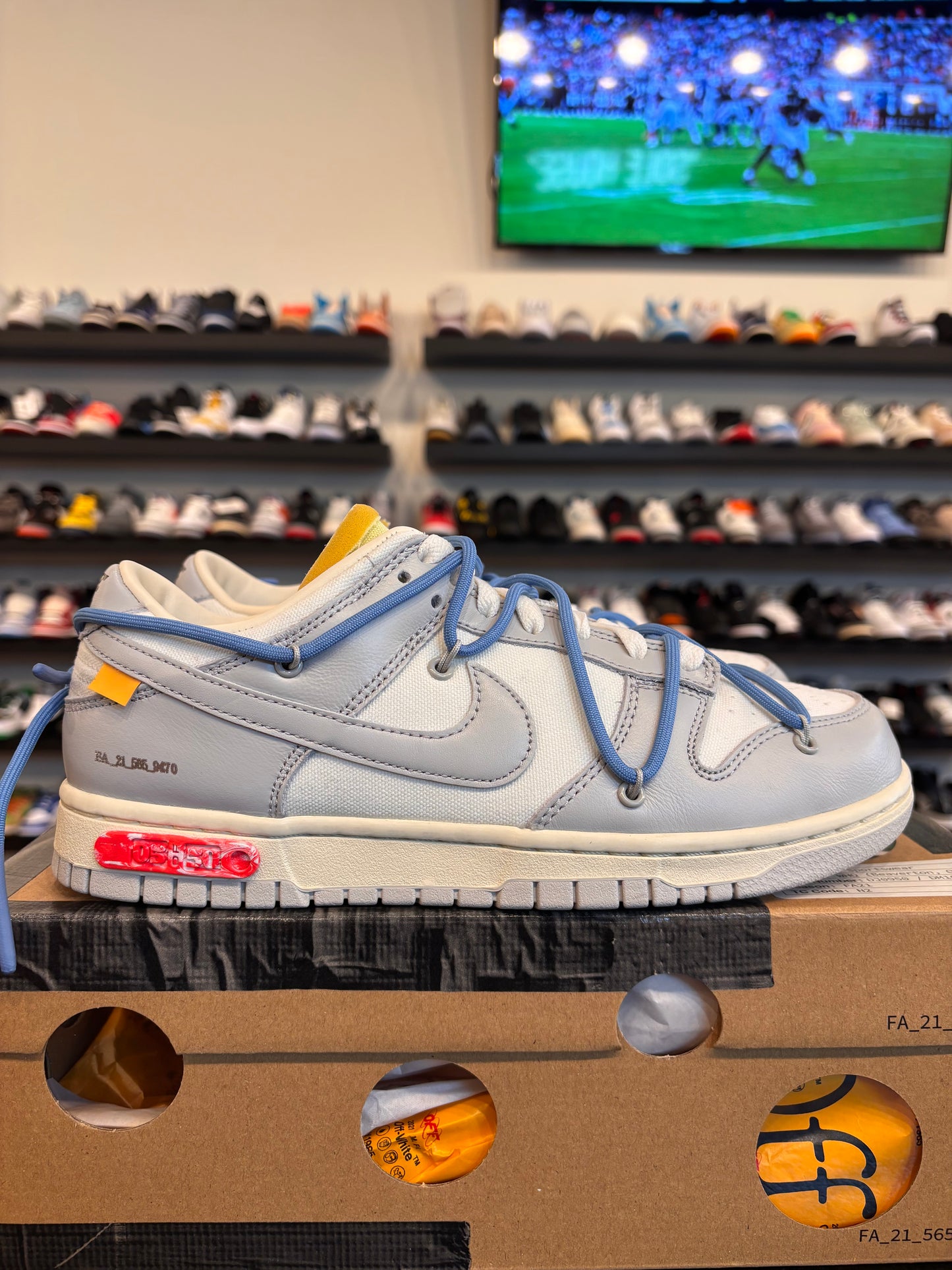 Nike Dunk Low Off-White Lot 5 Size 8 Pre-Owned
