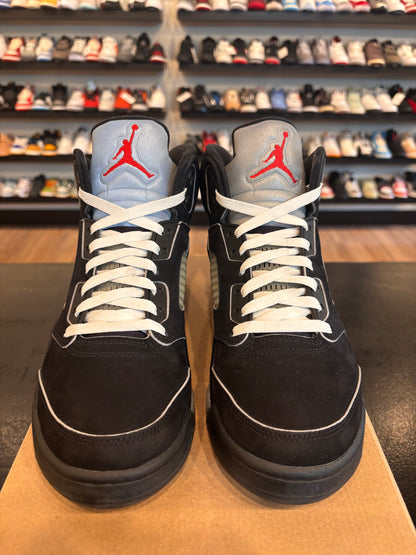 Jordan 5 Reimagined Black Metallic Size 8.5 Pre-Owned (No Box)