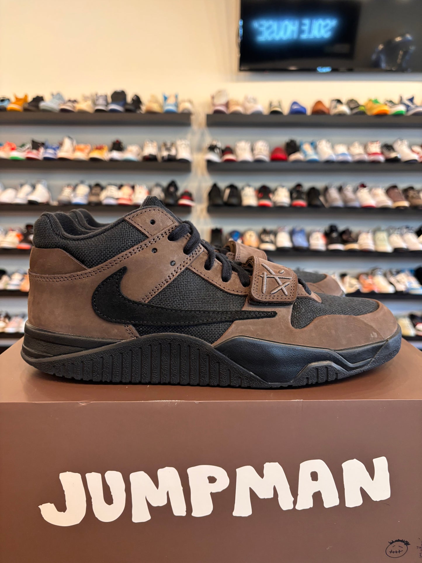 Jordan Jumpman Jack Travis Scott Dark Mocha Size 11 Pre-Owned