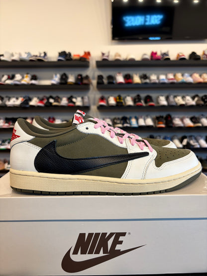 Jordan 1 Low Travis Scott Medium Olive Size 11 Pre-Owned