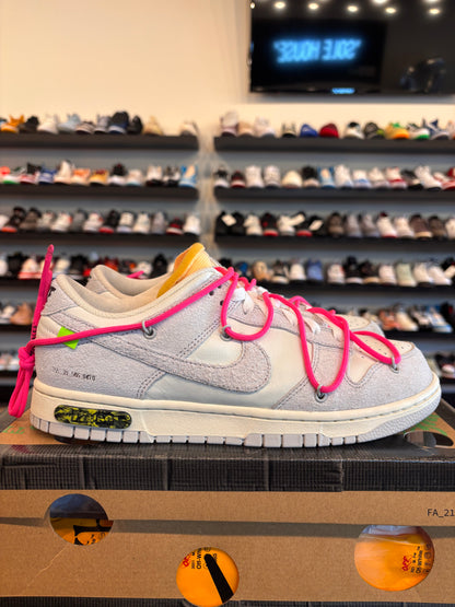 Nike Dunk Low Off-White Lot 17 Size 9.5 Pre-Owned