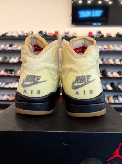 Jordan 5 Off-White Sail Size 8 Pre-Owned