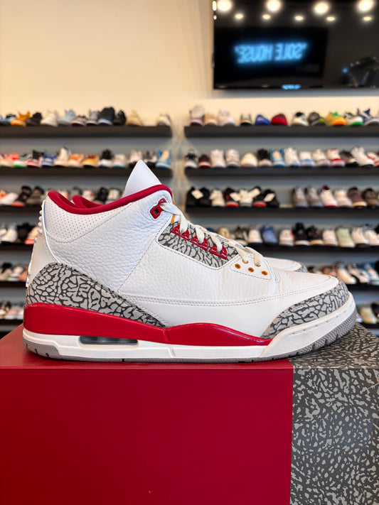 Jordan 3 Cardinal Size 13 Pre-Owned