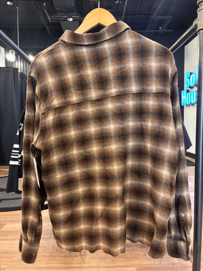 Represent Flannel Brown Size Large Pre-Owned
