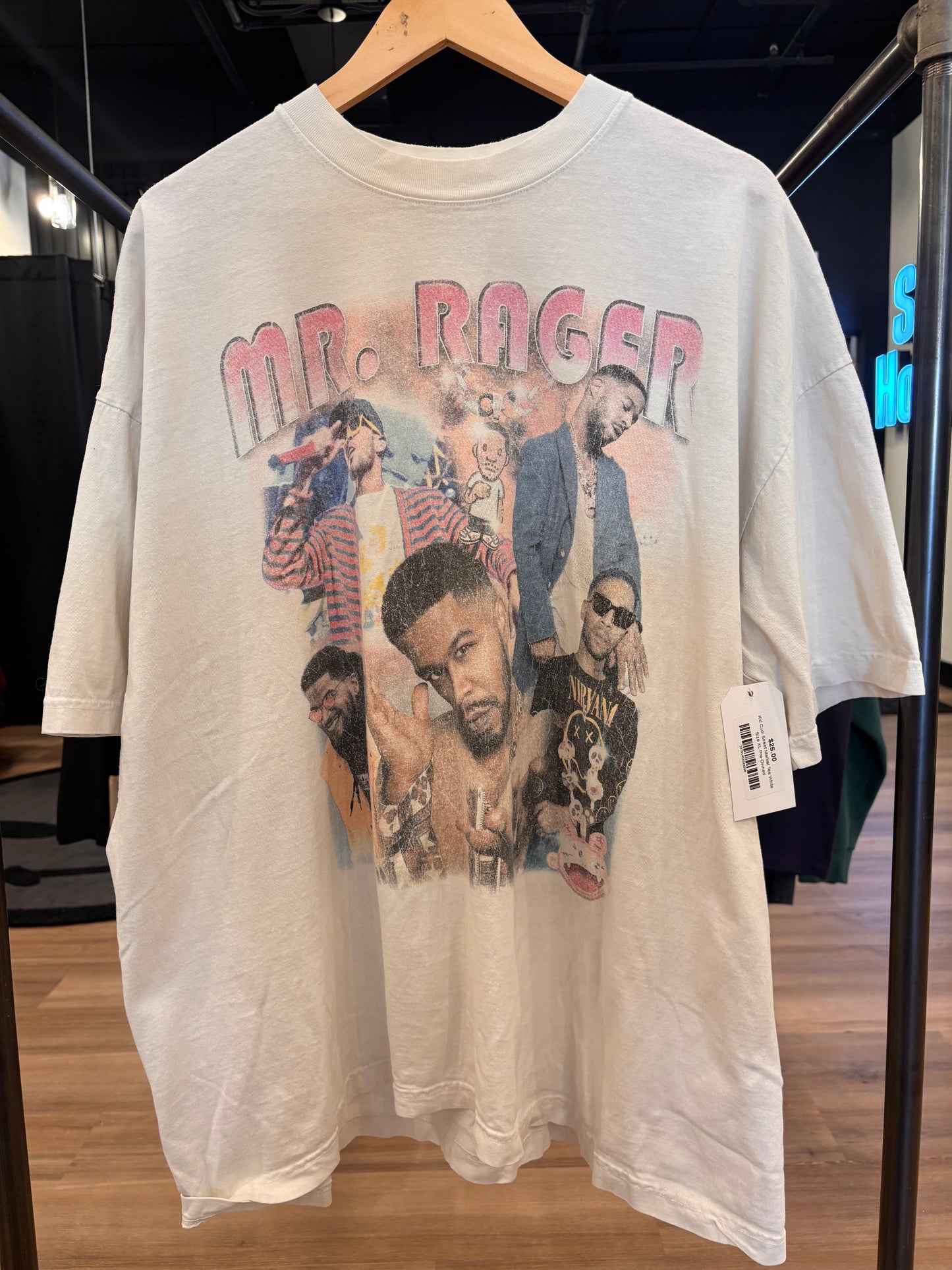 Kid Cudi Street Market Tee White Size XL Pre-Owned