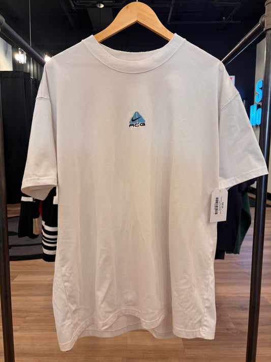 Nike ACG Tee White Blue Size Large Pre-Owned