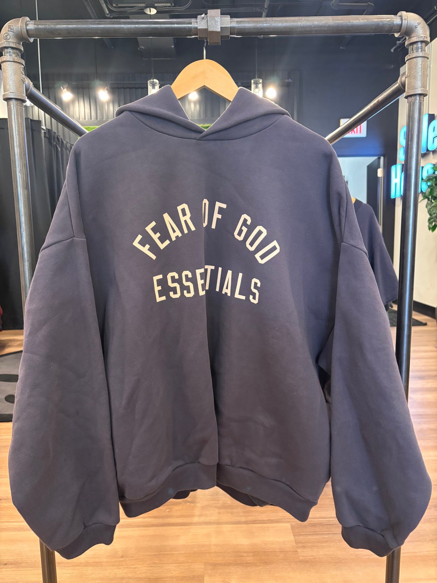 Essentials FOG Hoodie Blue Size Large Pre-Owned