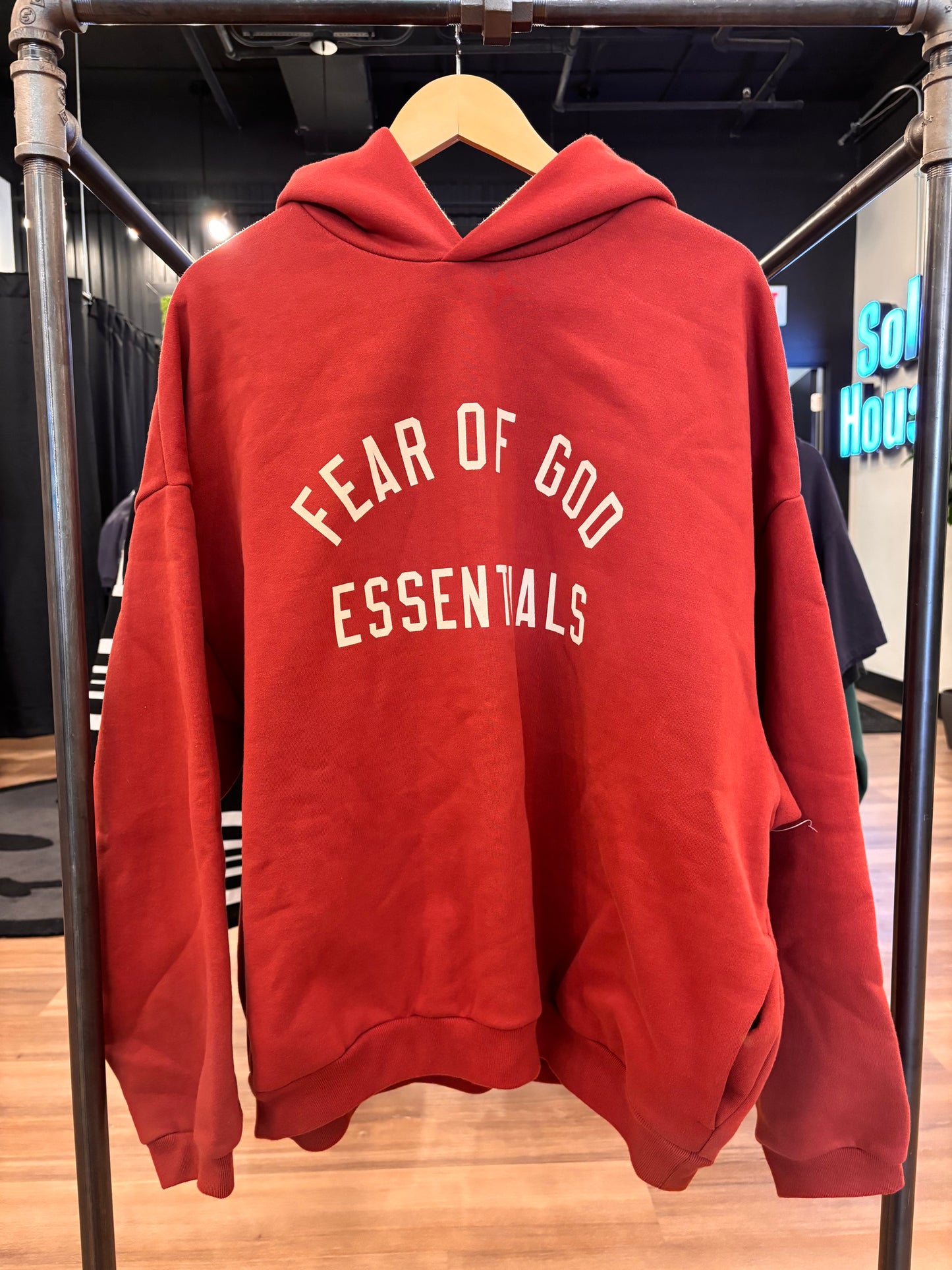 Essentials FOG Hoodie Red Size Large Pre-Owned