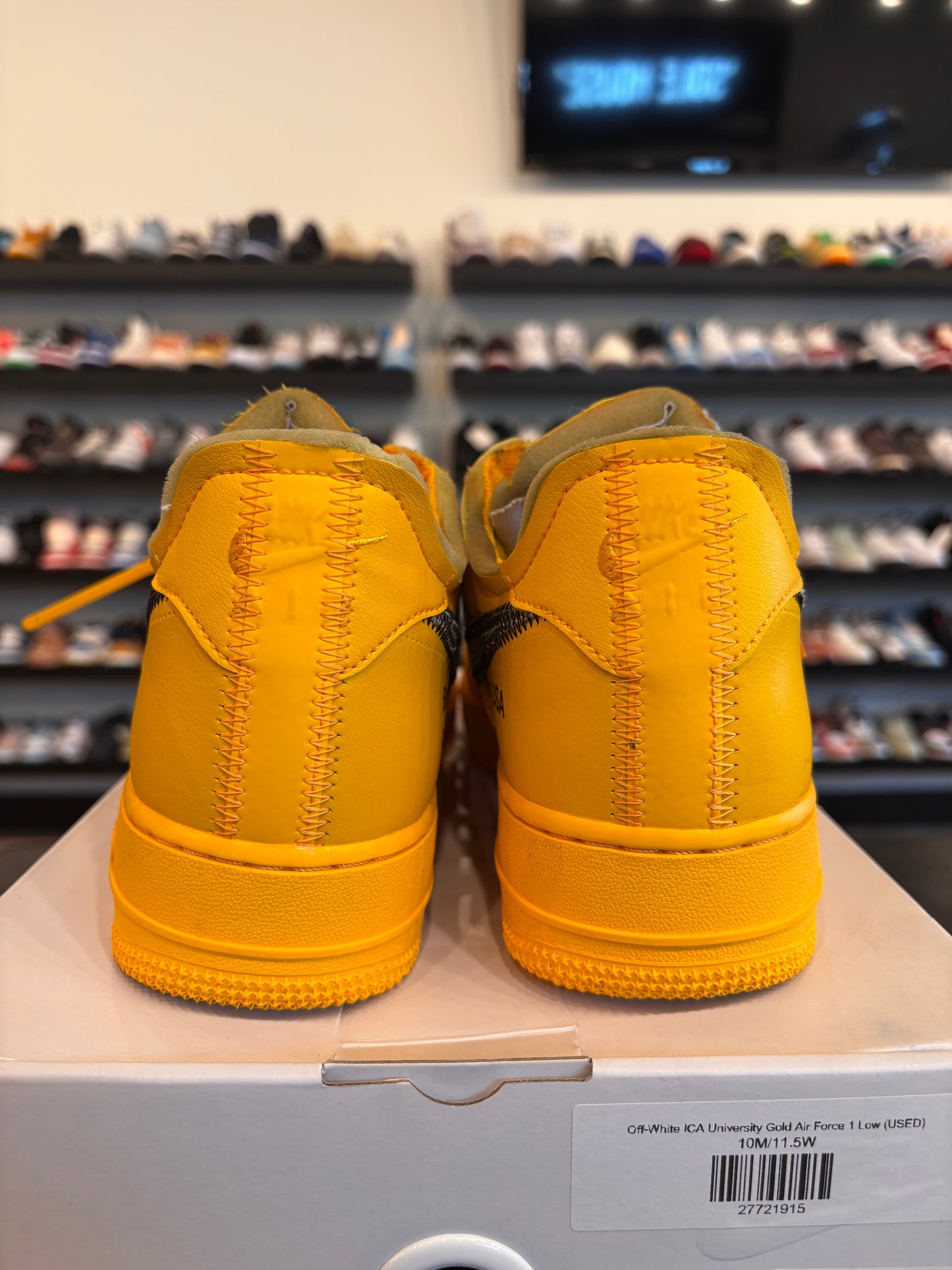 Nike Air Force 1 Low Off-White Lemonade Size 10 Pre-Owned