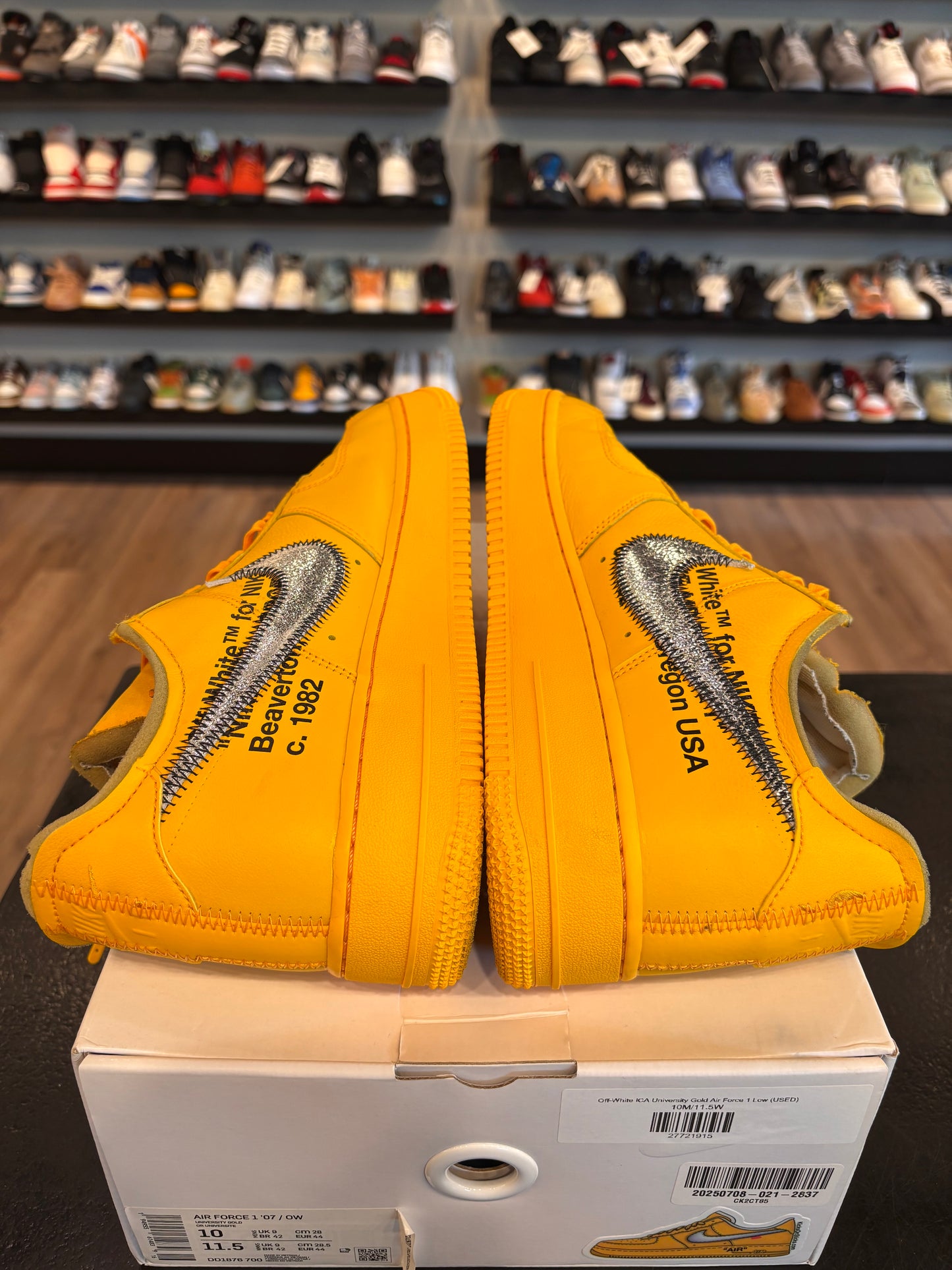 Nike Air Force 1 Low Off-White Lemonade Size 10 Pre-Owned