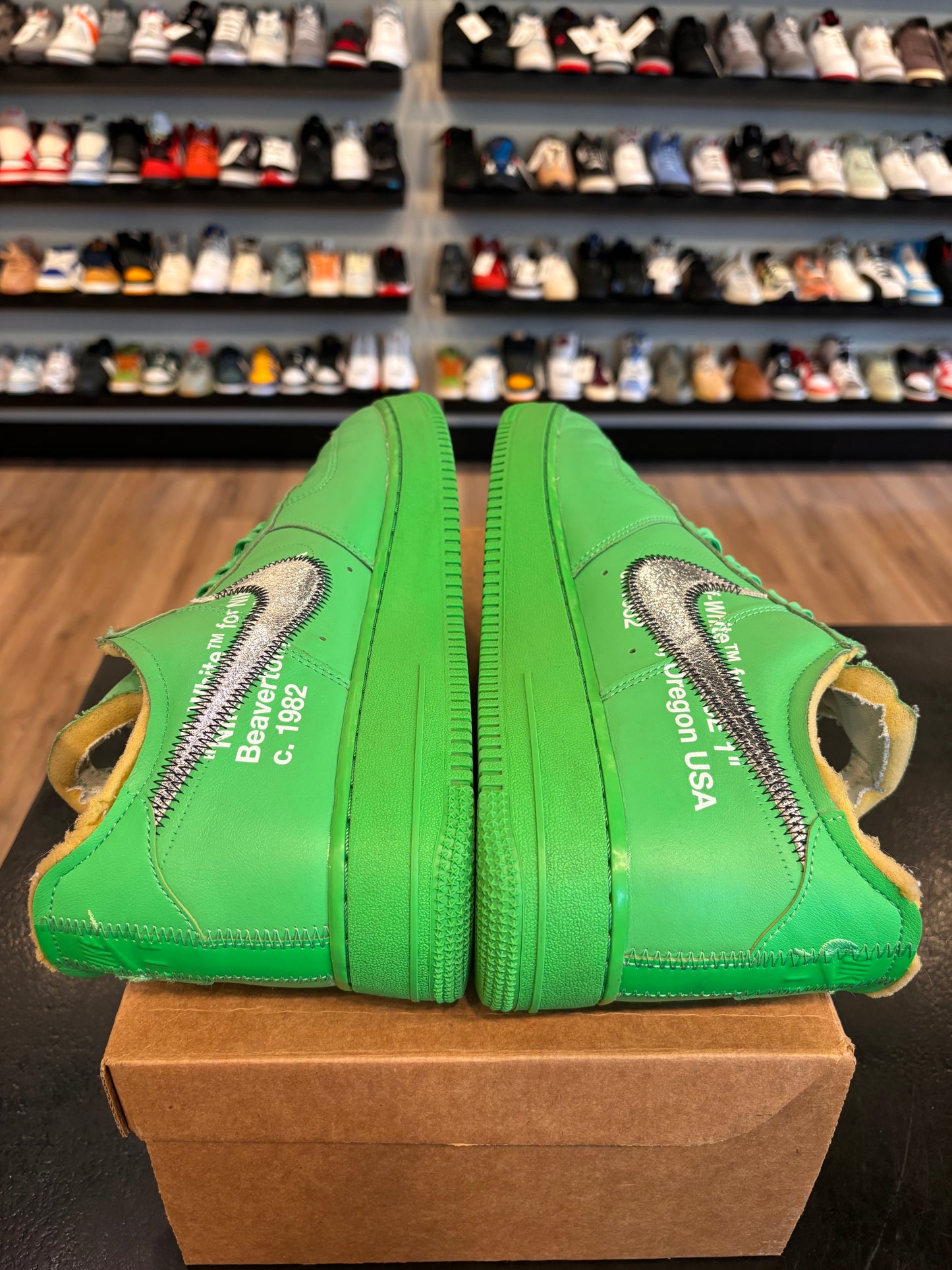 Nike Air force 1 Low Off-White Brooklyn Size 11.5 Pre-Owned (No Box)