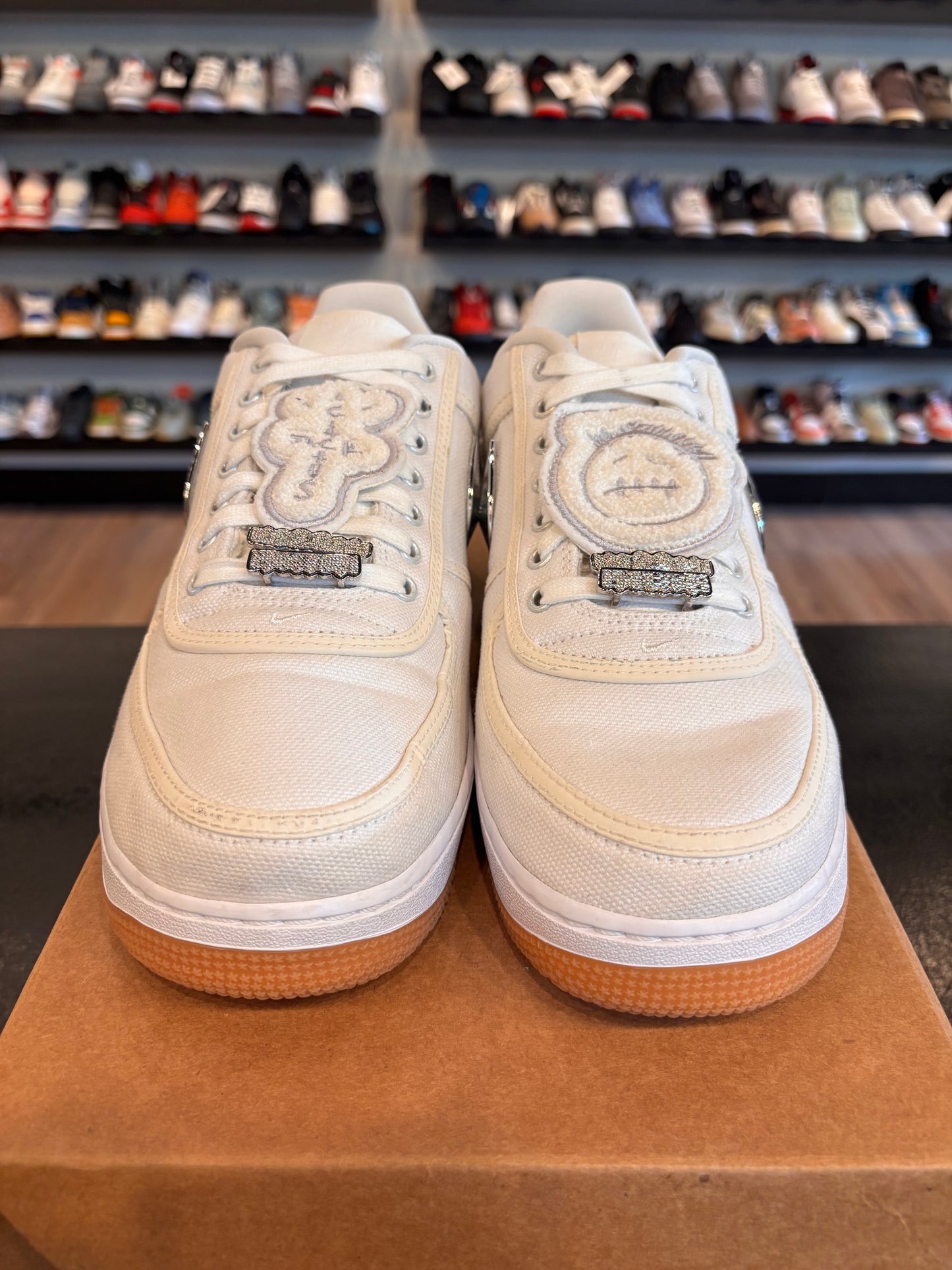 Nike Air Force 1 Low Travis Scott White Size 10 Pre-Owned (No Box)