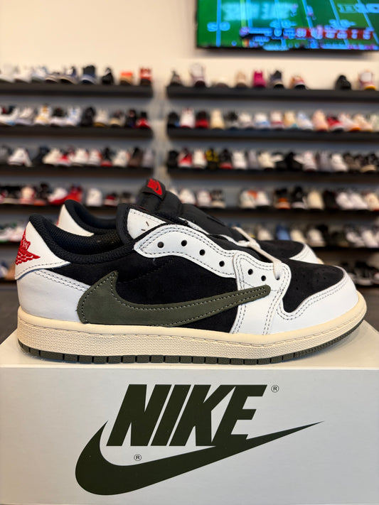 Jordan 1 Low Travis Scott Olive Size 3Y (4.5W) Brand New