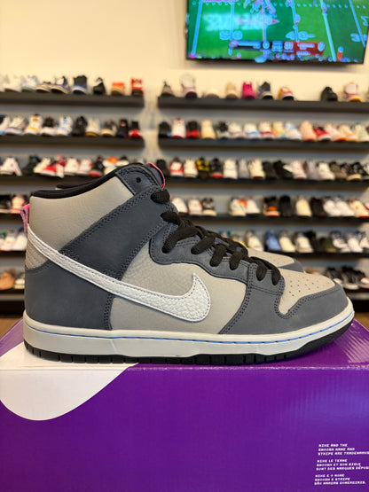 Nike SB Dunk High Medium Grey Pink Size 10.5 Brand New